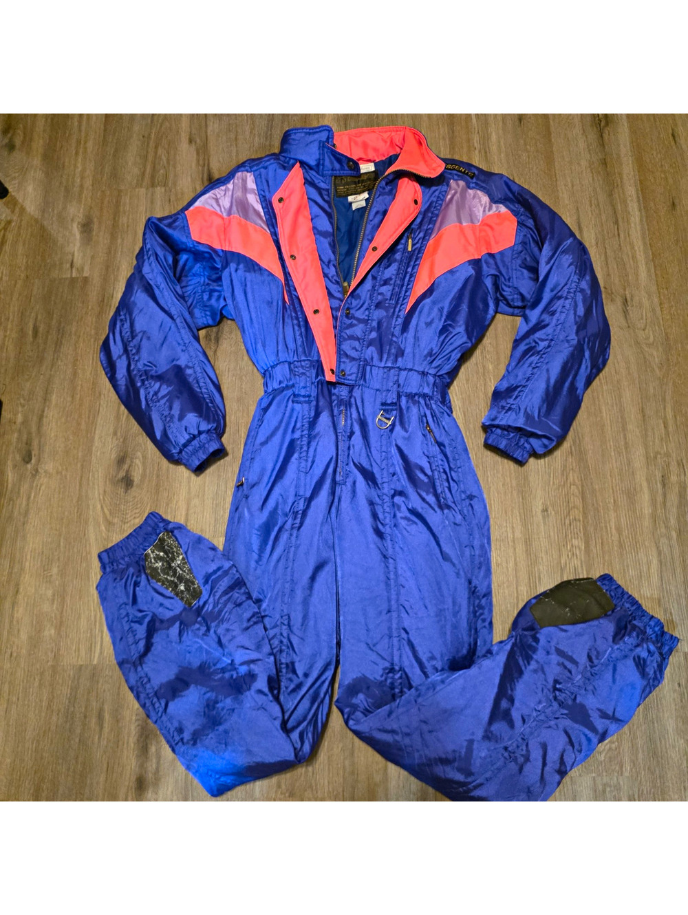 VTG 80s Descente Womens 14 One Piece Ski Suit Snowsuit Japan